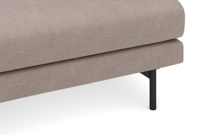 Menard 4-seters Venstrevendt Dyp L-formet Sjeselongsofa i Stoff - Brun - Møbler - Sofaer - Sofa med sjeselong