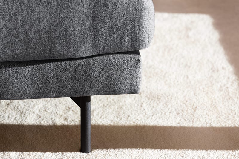 Menard 4-seters Venstrevendt Dyp L-formet Sjeselongsofa i Stoff - Mørk grå - Møbler - Sofaer - Sofa med sjeselong