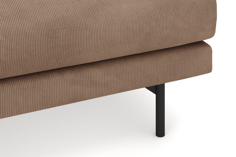 Menard 4-seters Venstrevendt L-formet Divansofa i Manchester - Brun - Møbler - Sofaer - Sofa med sjeselong