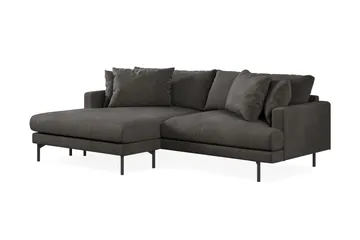 Menard 4-seters Venstrevendt L-formet Divansofa i Manchester - Mørk grå - Møbler - Sofaer - Sofa med sjeselong - 4 seters sofa med divan