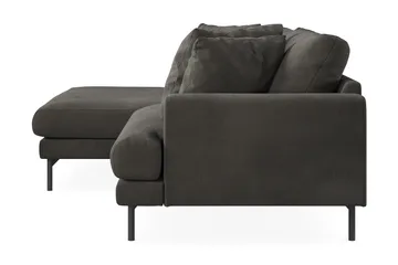 Menard 4-seters Venstrevendt L-formet Divansofa i Manchester - Mørk grå - Møbler - Sofaer - Sofa med sjeselong - 4 seters sofa med divan