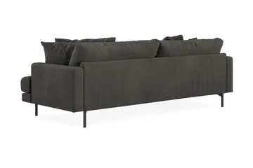 Menard 4-seters Venstrevendt L-formet Divansofa i Manchester - Mørk grå - Møbler - Sofaer - Sofa med sjeselong - 4 seters sofa med divan