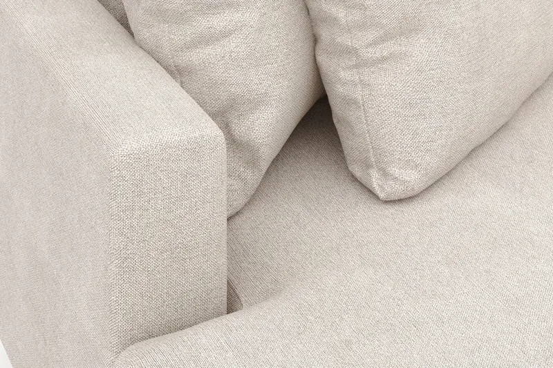 Menard 4-seters Venstrevendt L-formet Divansofa i Stoff - Beige - Møbler - Sofaer - Sofa med sjeselong