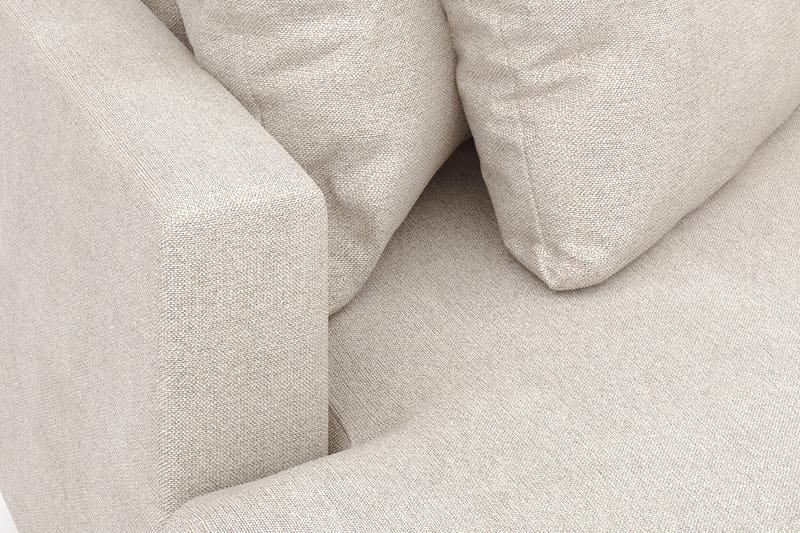 Menard 4-seters Venstrevendt L-formet Divansofa i Stoff - Beige - Møbler - Sofaer - Sofa med sjeselong
