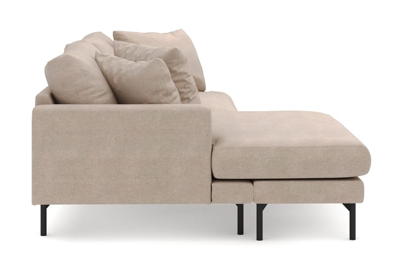 Menard 4-seters Venstrevendt L-formet Divansofa i Stoff - Beige - Møbler - Sofaer - Sofa med sjeselong