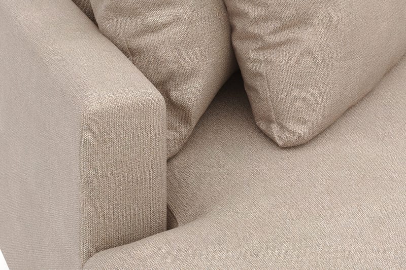 Menard 4-seters Venstrevendt L-formet Divansofa i Stoff - Beige - Møbler - Sofaer - Sofa med sjeselong
