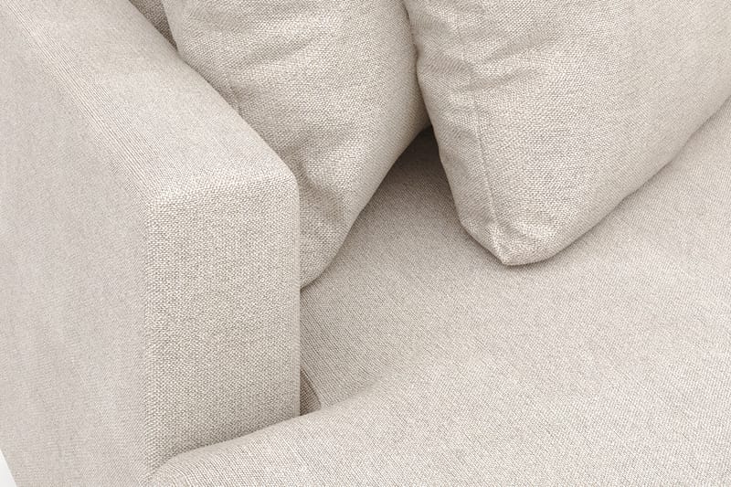 Menard 4-seters Venstrevendt L-formet Divansofa i Stoff - Beige - Møbler - Sofaer - Sofa med sjeselong