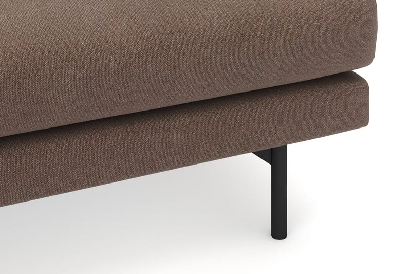 Menard 4-seters Venstrevendt L-formet Divansofa i Stoff - Brun - Møbler - Sofaer - Sofa med sjeselong