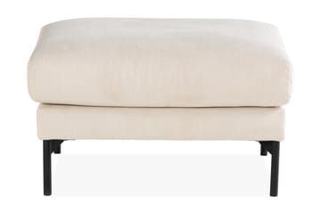 Menard 4-seters Venstrevendt L-formet Sjeselongsofa + Fotskammel i Manchester - Beige - Møbler - Sofaer - Sofa med sjeselong