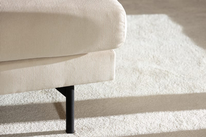 Menard 4-seters Venstrevendt L-formet Sjeselongsofa i Manchester - Beige - Møbler - Sofaer - Sofa med sjeselong