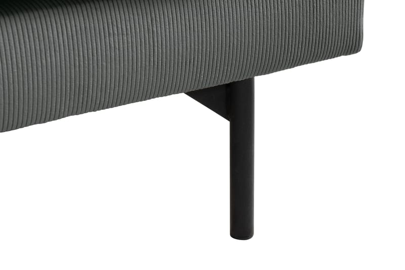 Menard 4-seters Venstrevendt L-formet Sjeselongsofa i Manchester - Grå - Møbler - Sofaer - Sofa med sjeselong