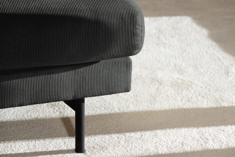 Menard 4-seters Venstrevendt L-formet Sjeselongsofa i Manchester - Grå - Møbler - Sofaer - Sofa med sjeselong