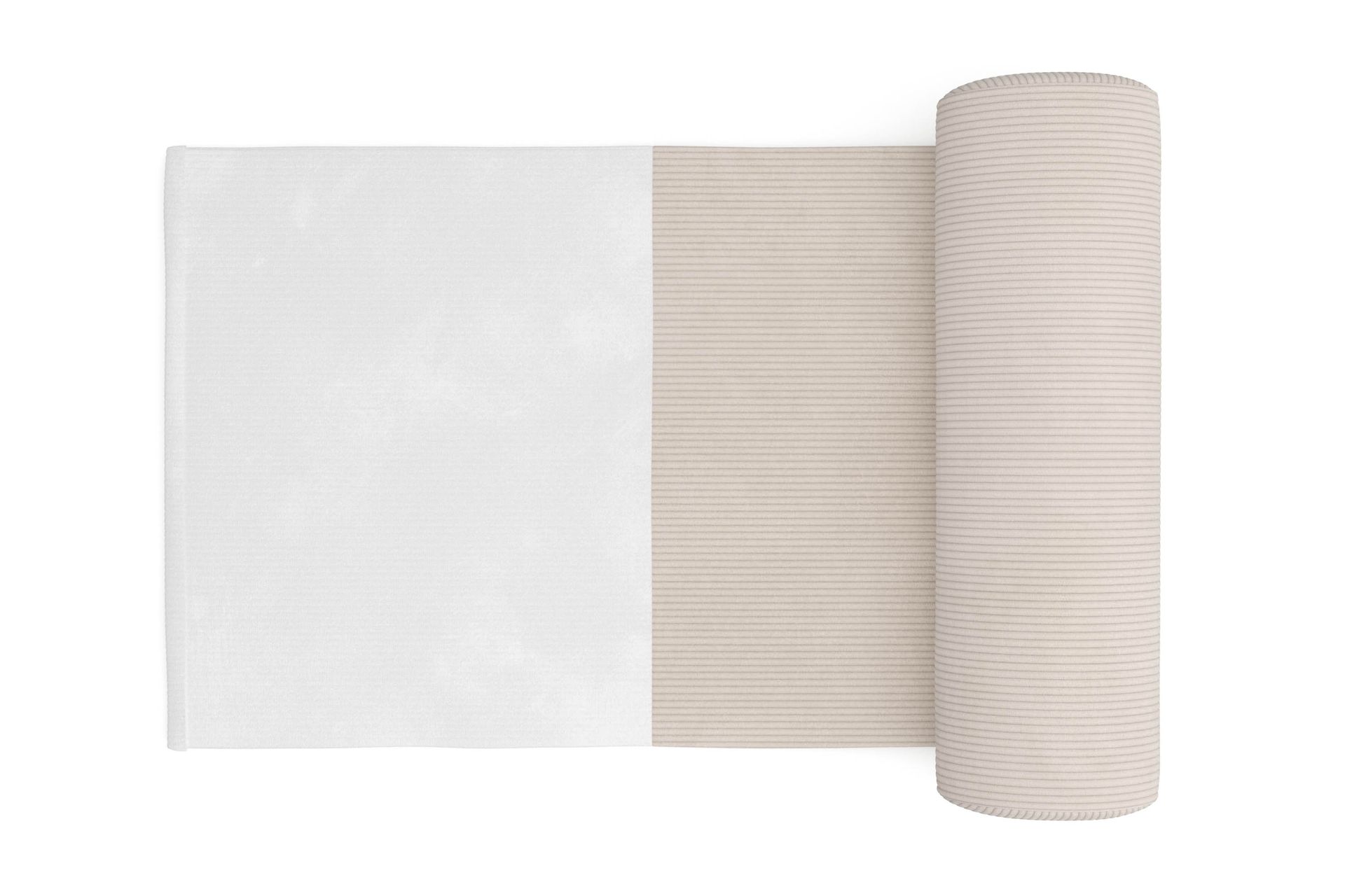 Menard 4-seters Venstrevendt L-formet Sjeselongsofa i Manchester med 2 Nakkeputer - Beige - Møbler - Sofaer - Sofa med sjeselong