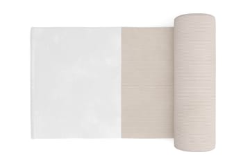 Menard 4-seters Venstrevendt L-formet Sjeselongsofa i Manchester med 2 Nakkeputer - Beige - Møbler - Sofaer - Sofa med sjeselong