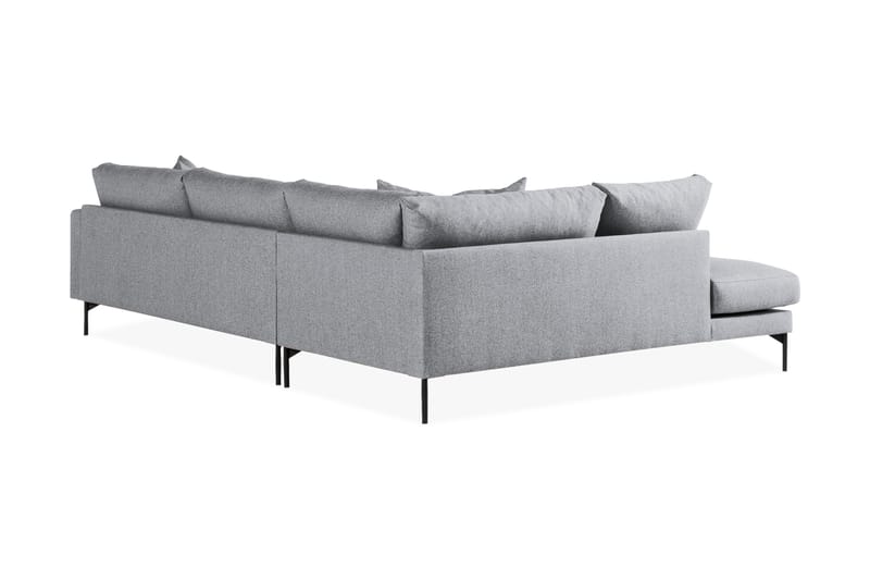 Menard 4-seters Venstrevendt L-formet Sjeselongsofa i Stoff - Grå - Møbler - Sofaer - Sofa med sjeselong