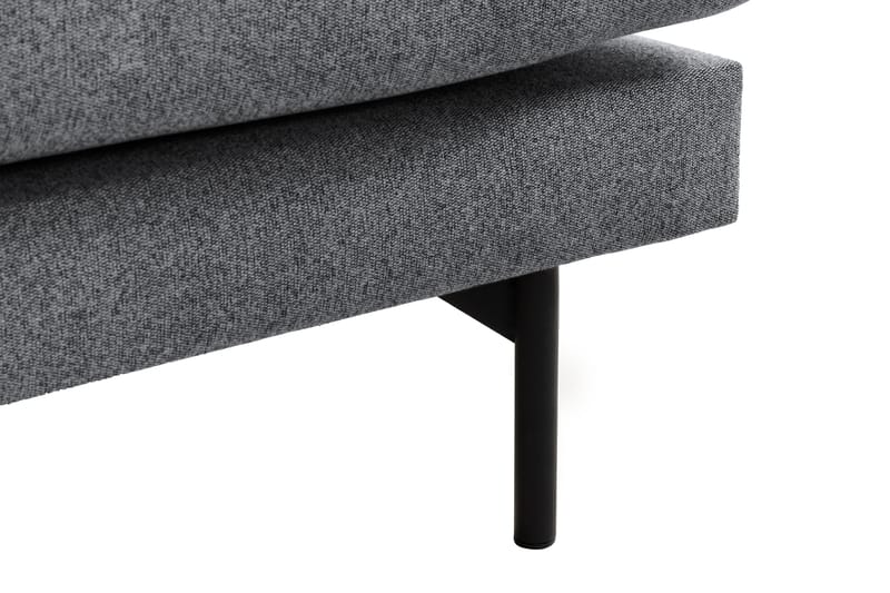 Menard 4-seters Venstrevendt L-formet Sjeselongsofa i Stoff - Mørk grå - Møbler - Sofaer - Sofa med sjeselong