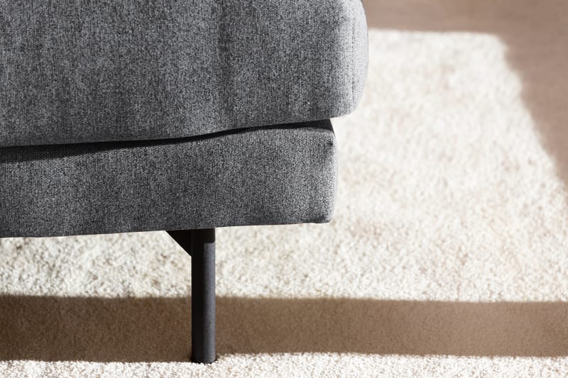 Menard 4-seters Venstrevendt L-formet Sjeselongsofa i Stoff - Mørk grå - Møbler - Sofaer - Sofa med sjeselong