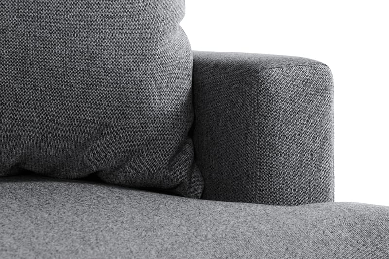 Menard 4-seters Venstrevendt L-formet Sjeselongsofa i Stoff - Mørk grå - Møbler - Sofaer - Sofa med sjeselong
