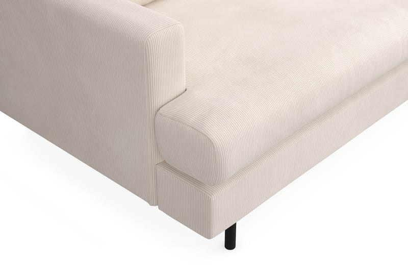 Menard Compact 3-seters Høyrevendt L-formet Divansofa i Manchester - Beige - Møbler - Sofaer - Sofa med sjeselong