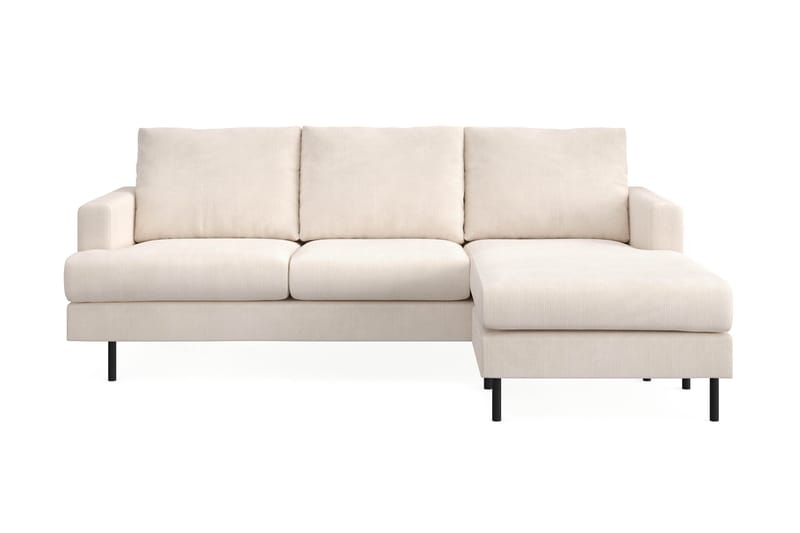 Menard Compact 3-seters Høyrevendt L-formet Divansofa i Manchester, Beige