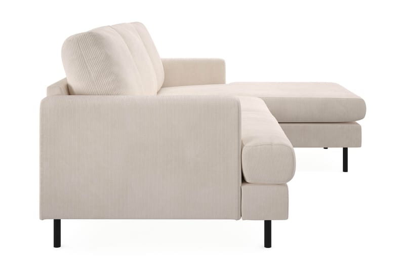 Menard Compact 3-seters Høyrevendt L-formet Divansofa i Manchester - Beige - Møbler - Sofaer - Sofa med sjeselong