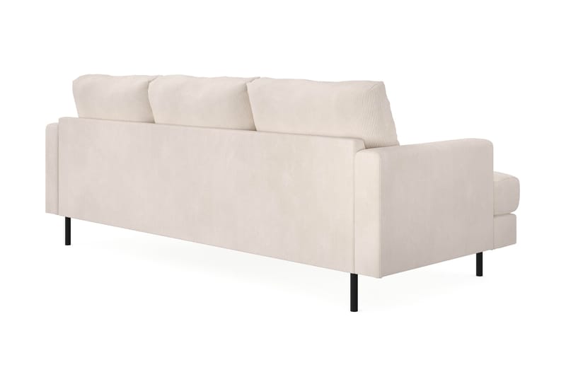 Menard Compact 3-seters Høyrevendt L-formet Divansofa i Manchester - Beige - Møbler - Sofaer - Sofa med sjeselong