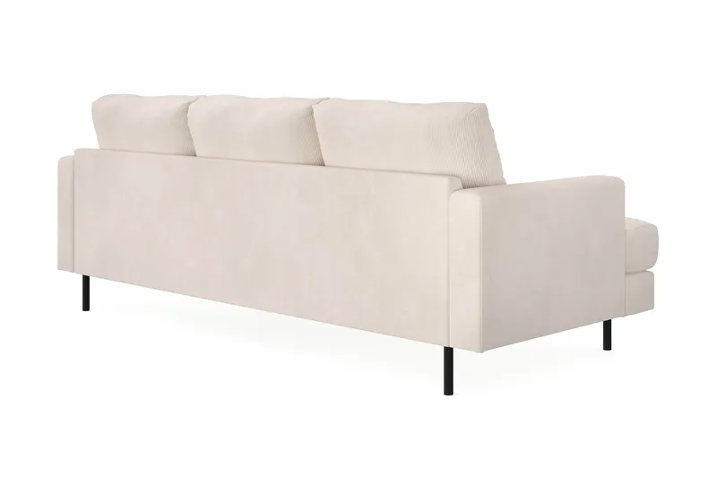 Menard Compact 3-seters Høyrevendt L-formet Divansofa i Manchester - Beige - Møbler - Sofaer - Sofa med sjeselong
