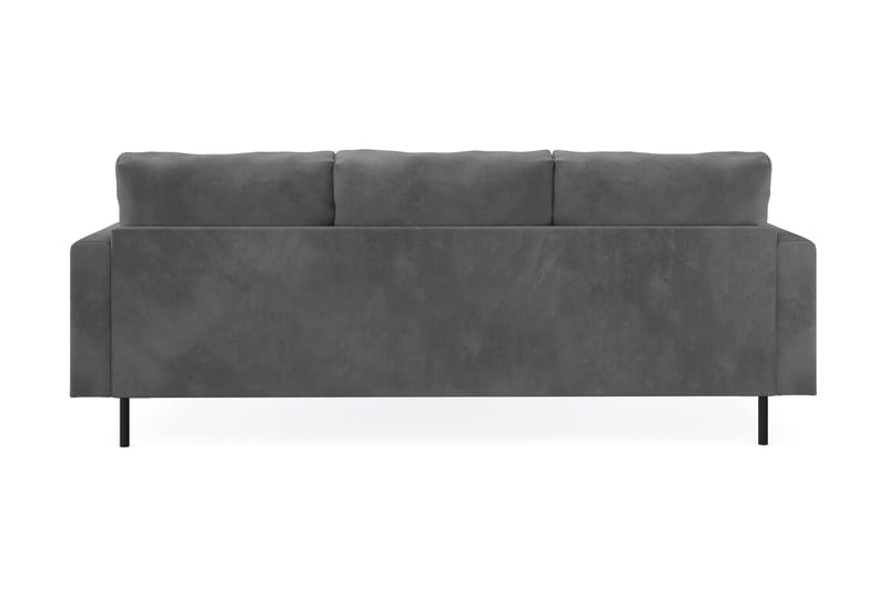 Menard Compact 3-seters Høyrevendt L-formet Divansofa i Manchester - Grå - Møbler - Sofaer - Sofa med sjeselong