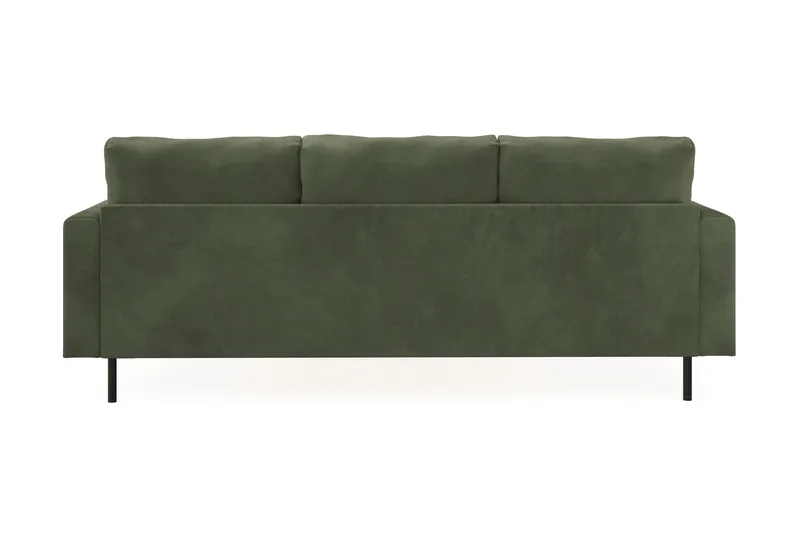 Menard Compact 3-seters Høyrevendt L-formet Divansofa i Manchester - Grønn - Møbler - Sofaer - Sofa med sjeselong