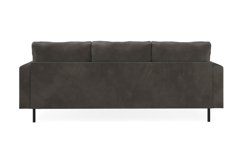 Menard Compact 3-seters Høyrevendt L-formet Divansofa i Manchester - Mørk grå - Møbler - Sofaer - Sofa med sjeselong