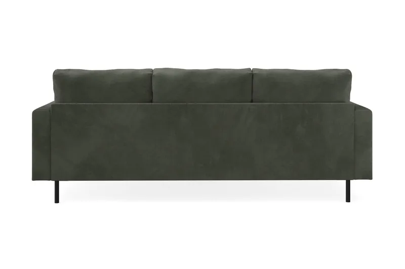 Menard Compact 3-seters Høyrevendt L-formet Divansofa i Manchester - Mørk grønn - Møbler - Sofaer - Sofa med sjeselong