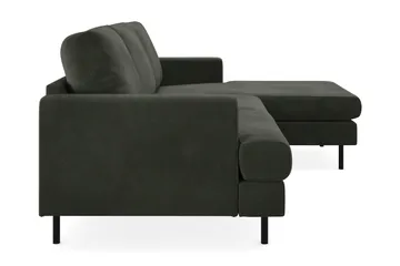 Menard Compact 3-seters Høyrevendt L-formet Divansofa i Manchester - Mørk grønn - Møbler - Sofaer - Sofa med sjeselong