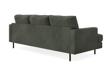 Menard Compact 3-seters Høyrevendt L-formet Divansofa i Manchester - Mørk grønn - Møbler - Sofaer - Sofa med sjeselong