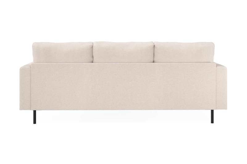 Menard Compact 3-seters Høyrevendt L-formet Divansofa i Stoff - Beige - Møbler - Sofaer - Sofa med sjeselong