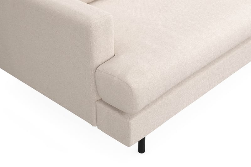 Menard Compact 3-seters Høyrevendt L-formet Divansofa i Stoff - Beige - Møbler - Sofaer - Sofa med sjeselong