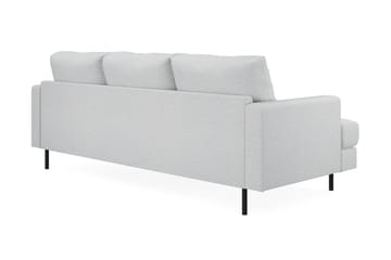 Menard Compact 3-seters Høyrevendt L-formet Divansofa i Stoff - Lys grå - Møbler - Sofaer - Sofa med sjeselong
