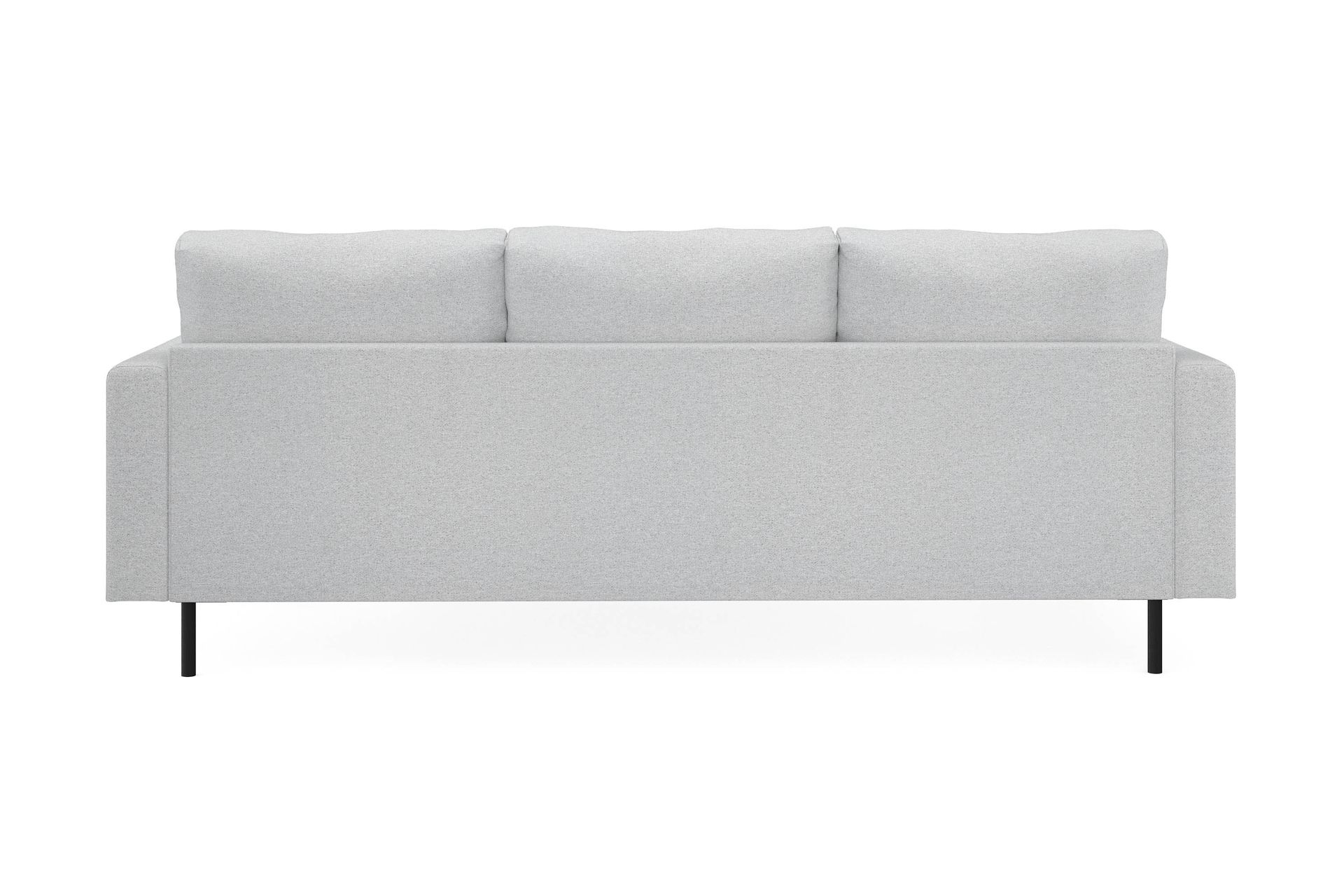 Menard Compact 3-seters Høyrevendt L-formet Divansofa i Stoff - Lys grå - Møbler - Sofaer - Sofa med sjeselong