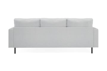 Menard Compact 3-seters Høyrevendt L-formet Divansofa i Stoff - Lys grå - Møbler - Sofaer - Sofa med sjeselong