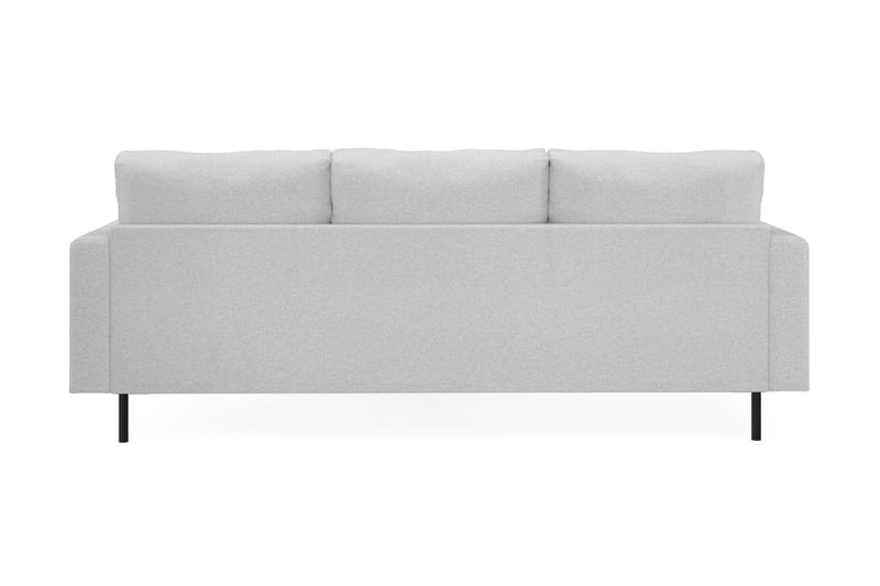 Menard Compact 3-seters Høyrevendt L-formet Divansofa i Stoff - Lys grå - Møbler - Sofaer - Sofa med sjeselong