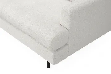Menard Compact 3-seters Venstrevendt L-formet Divansofa i Bouclé - Hvit - Møbler - Sofaer - Sofa med sjeselong