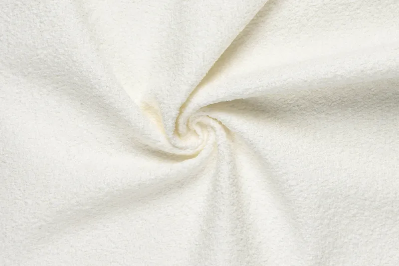 Menard Compact 3-seters Venstrevendt L-formet Divansofa i Bouclé - Hvit - Møbler - Sofaer - Sofa med sjeselong