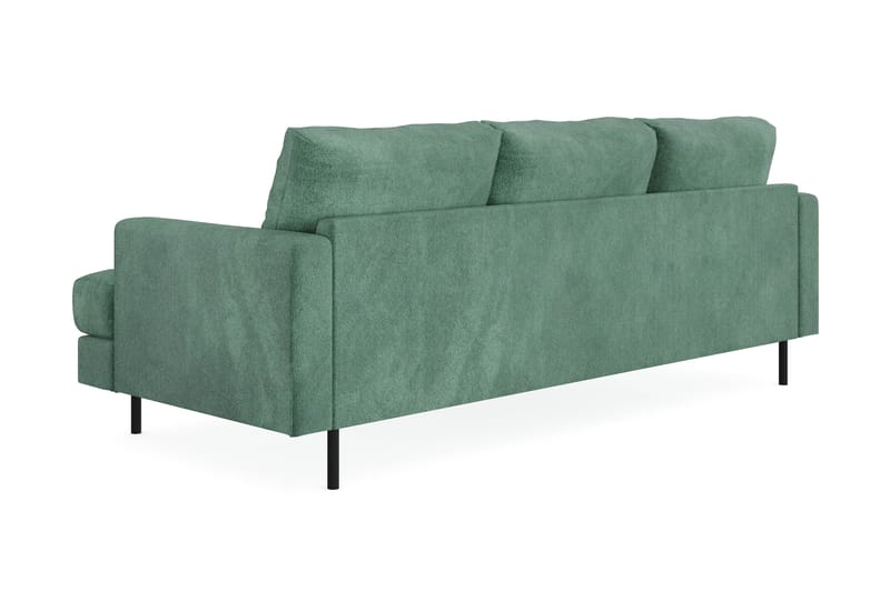 Menard Compact 3-seters Venstrevendt L-formet Divansofa i Fløyel - Mørk grønn - Møbler - Sofaer - Sofa med sjeselong