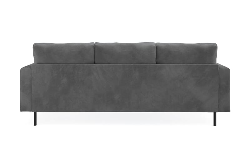 Menard Compact 3-seters Venstrevendt L-formet Divansofa i Manchester - Grå - Møbler - Sofaer - Sofa med sjeselong