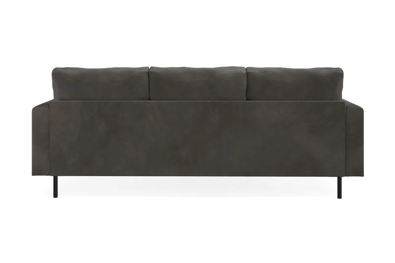 Menard Compact 3-seters Venstrevendt L-formet Divansofa i Manchester - Mørk grå - Møbler - Sofaer - Sofa med sjeselong