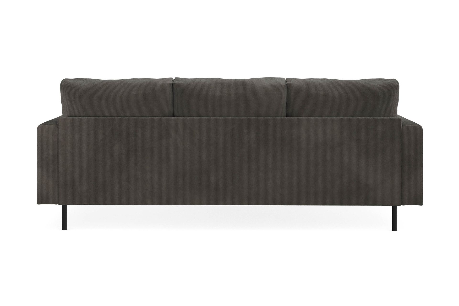 Menard Compact 3-seters Venstrevendt L-formet Divansofa i Manchester - Mørk grå - Møbler - Sofaer - Sofa med sjeselong
