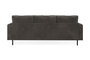 Menard Compact 3-seters Venstrevendt L-formet Divansofa i Manchester - Mørk grå - Møbler - Sofaer - Sofa med sjeselong