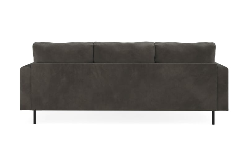 Menard Compact 3-seters Venstrevendt L-formet Divansofa i Manchester - Mørk grå - Møbler - Sofaer - Sofa med sjeselong