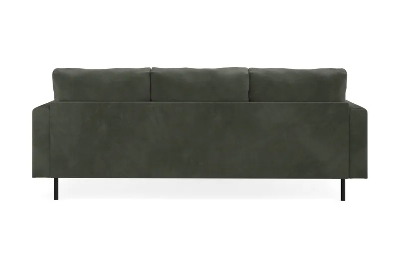 Menard Compact 3-seters Venstrevendt L-formet Divansofa i Manchester - Mørk grønn - Møbler - Sofaer - Sofa med sjeselong