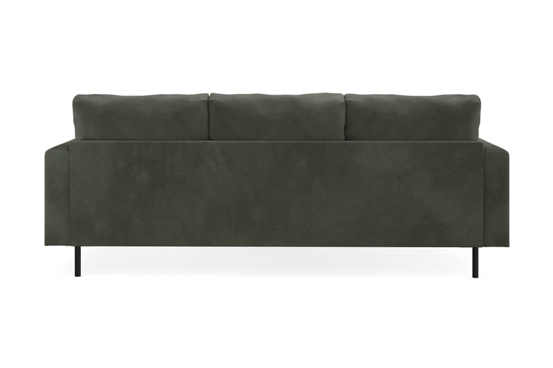 Menard Compact 3-seters Venstrevendt L-formet Divansofa i Manchester - Mørk grønn - Møbler - Sofaer - Sofa med sjeselong