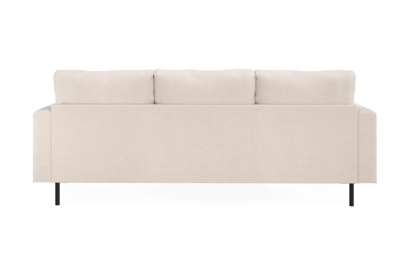 Menard Compact 3-seters Venstrevendt L-formet Divansofa i Stoff - Beige - Møbler - Sofaer - Sofa med sjeselong